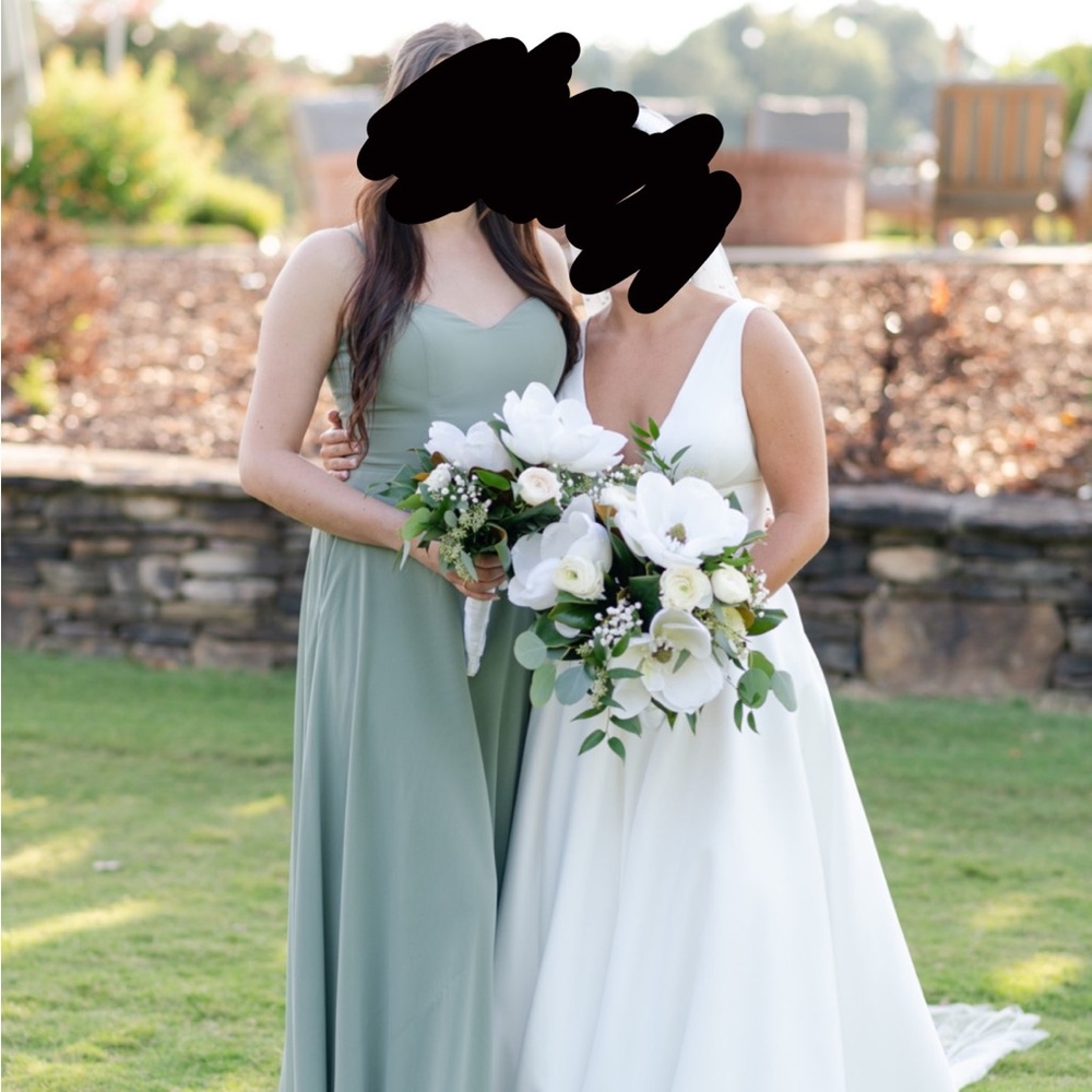 Size 10 Bridesmaid Dress from Dear Cleo. Sage green. Worn once